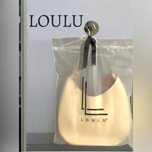 LOULU Cream And Caramel Shoulder Bag NWT